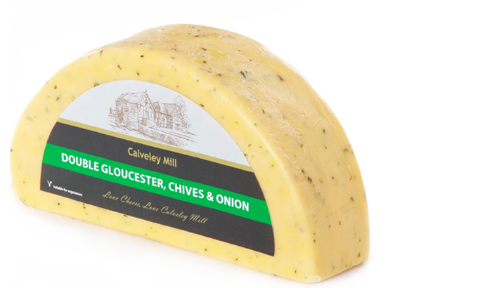 Double gloucester, chives and onion