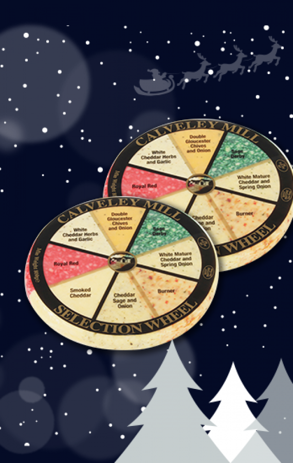 Our cheese wheels make a festive return!