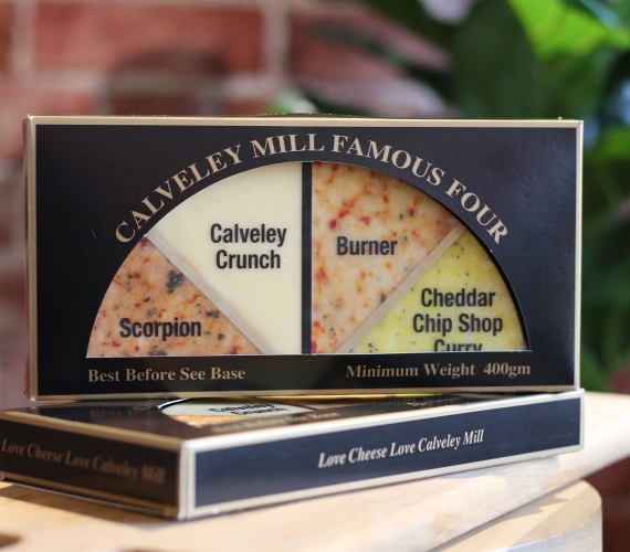 Calveley Mill launches its Famous Four Half Cheese Wheel