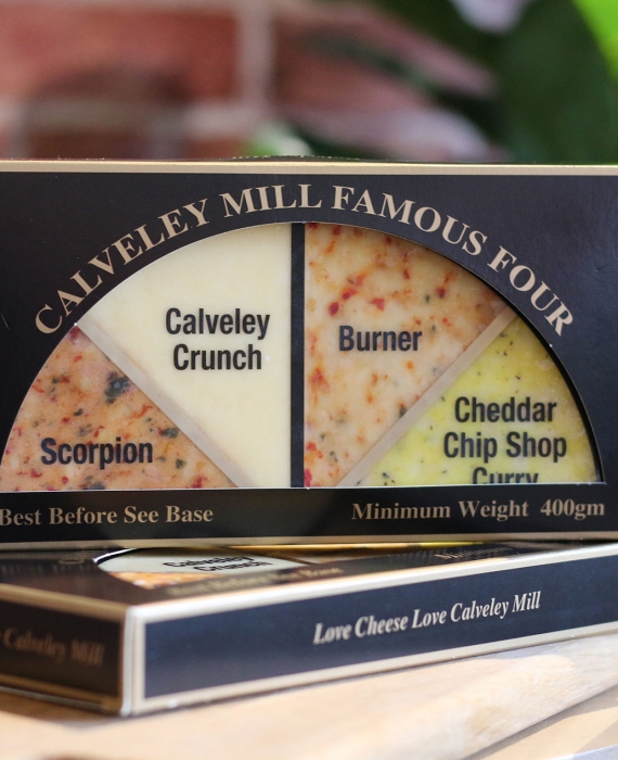 Calveley Mill launches its Famous Four Half Cheese Wheel
